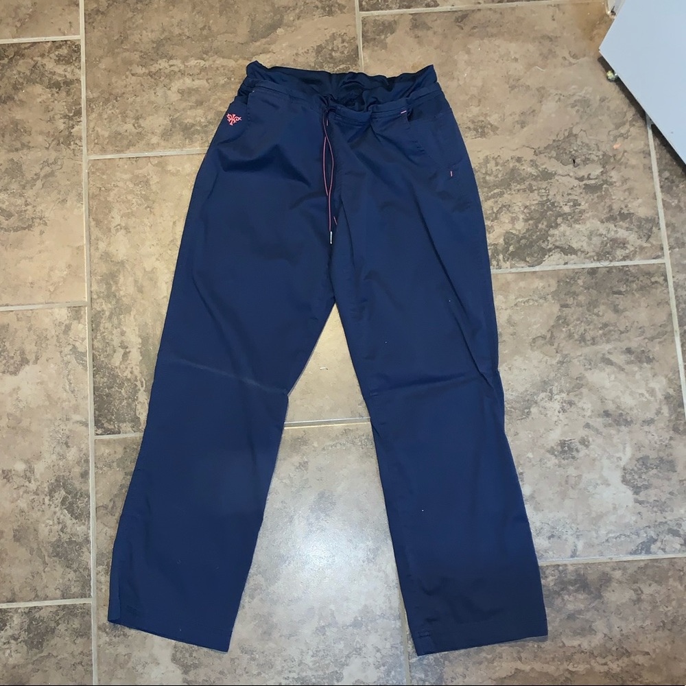 Med couture navy blue scrub pants